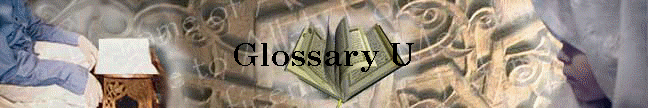 Glossary U
